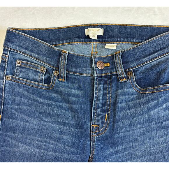 J.Crew Stretch Size 25 B8320 Medium Wash Toothpick Skinny Jeans - Picture 9 of 9